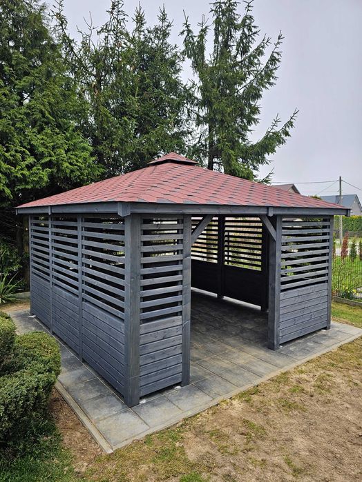 Altana ogrodowa 4m x 4m Altanka drewniana nowoczesna Domek - PRODUCENT