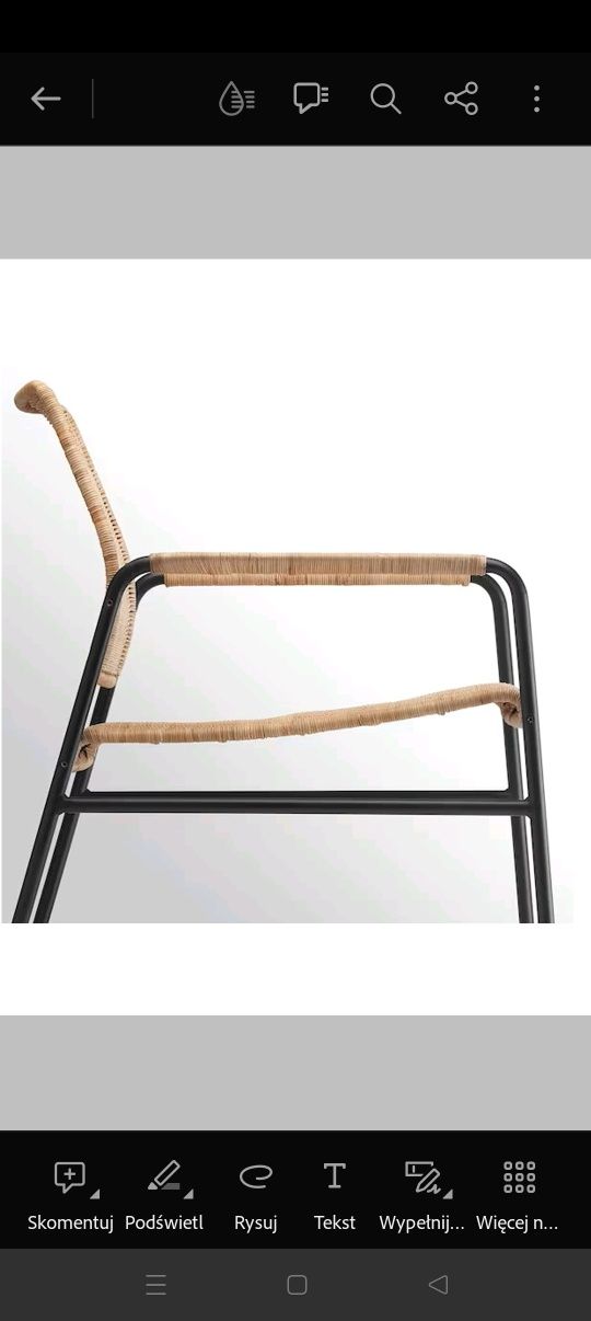 Fotel ULRIKSBERG Ikea - nowy