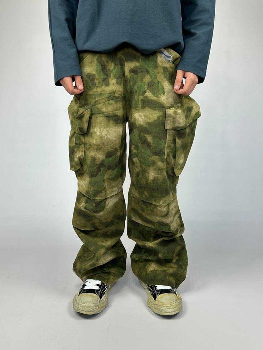 Камо штани широкі джинси камуфляж хакі хаки джинсы штаны зеленые S M L
