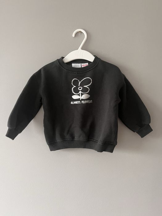Bluza czarna dziewczeca zara 80