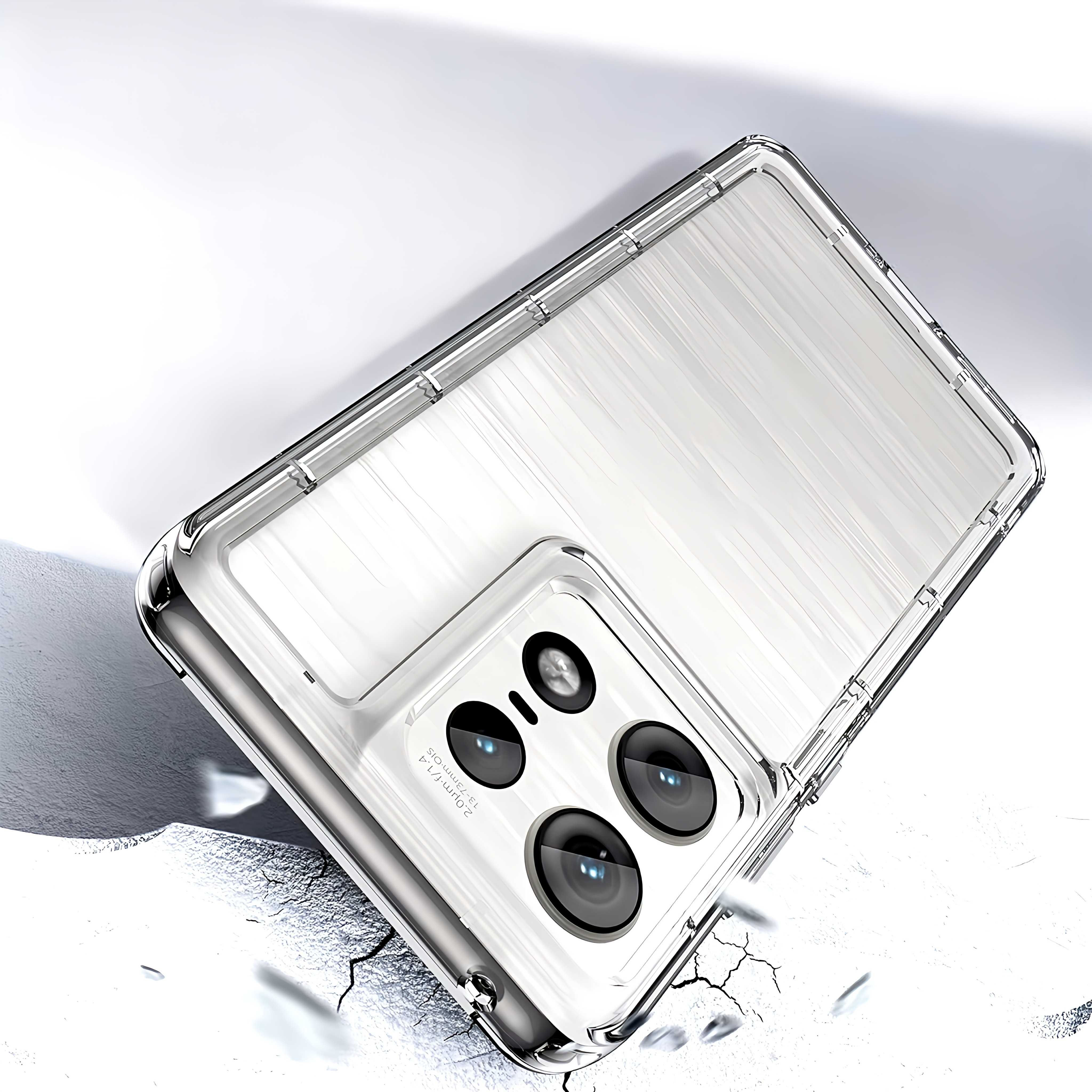 Etui ELEVATE HEXAGON do Motorola Edge 50 Pro - Clear HD