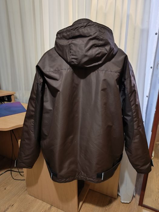 Куртка чоловіча водонепроникна та вітрозахисна коричнева XL