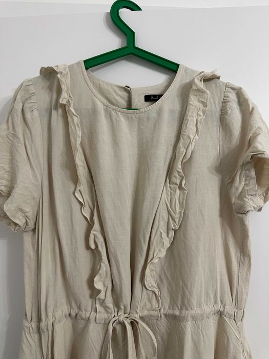 Beżowa sukienka ciążowa do karmienia Sweet Caroline BoooBYesss S