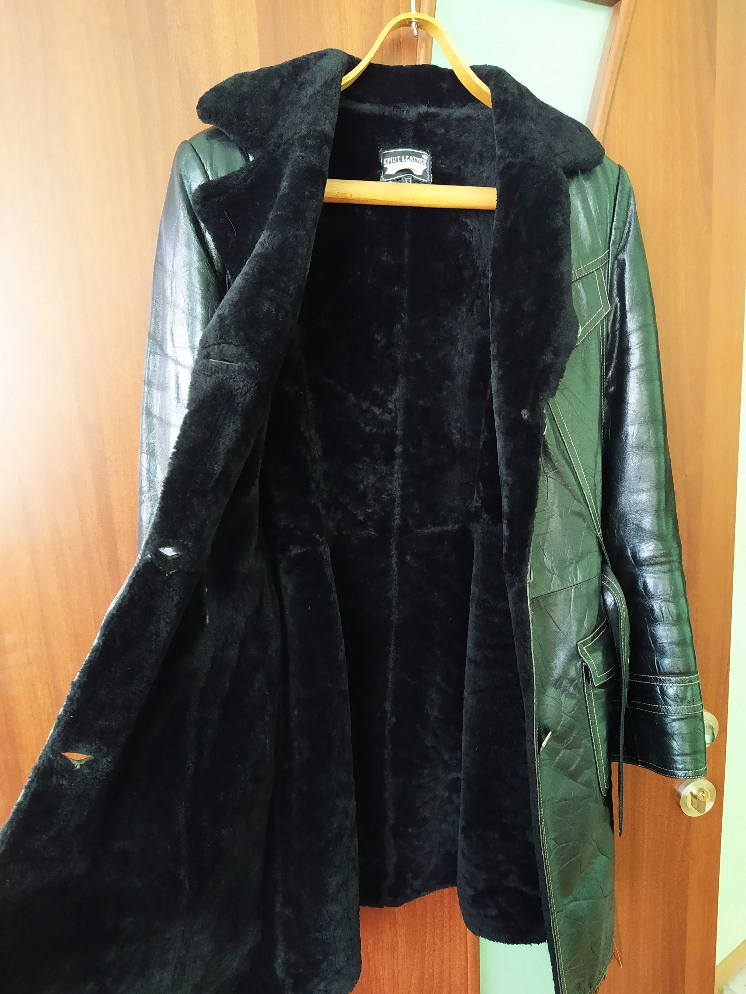 Дублёнка женская натуральная + короткое пальто