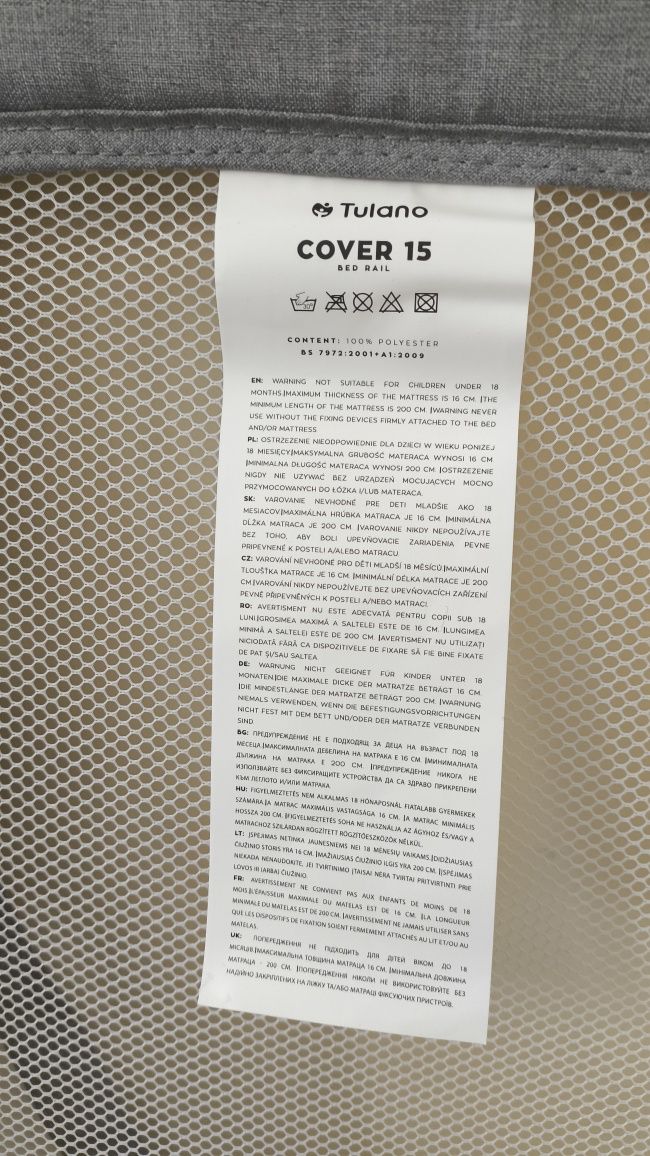 Barierka ochronna do łóżka