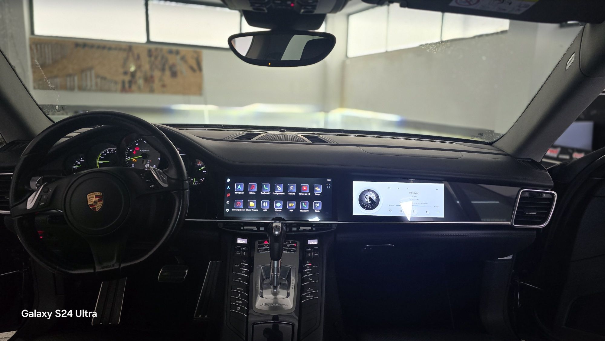 Rádio Porsche Panamera 10-16 Android 13 Duplo ecrã (Novo)