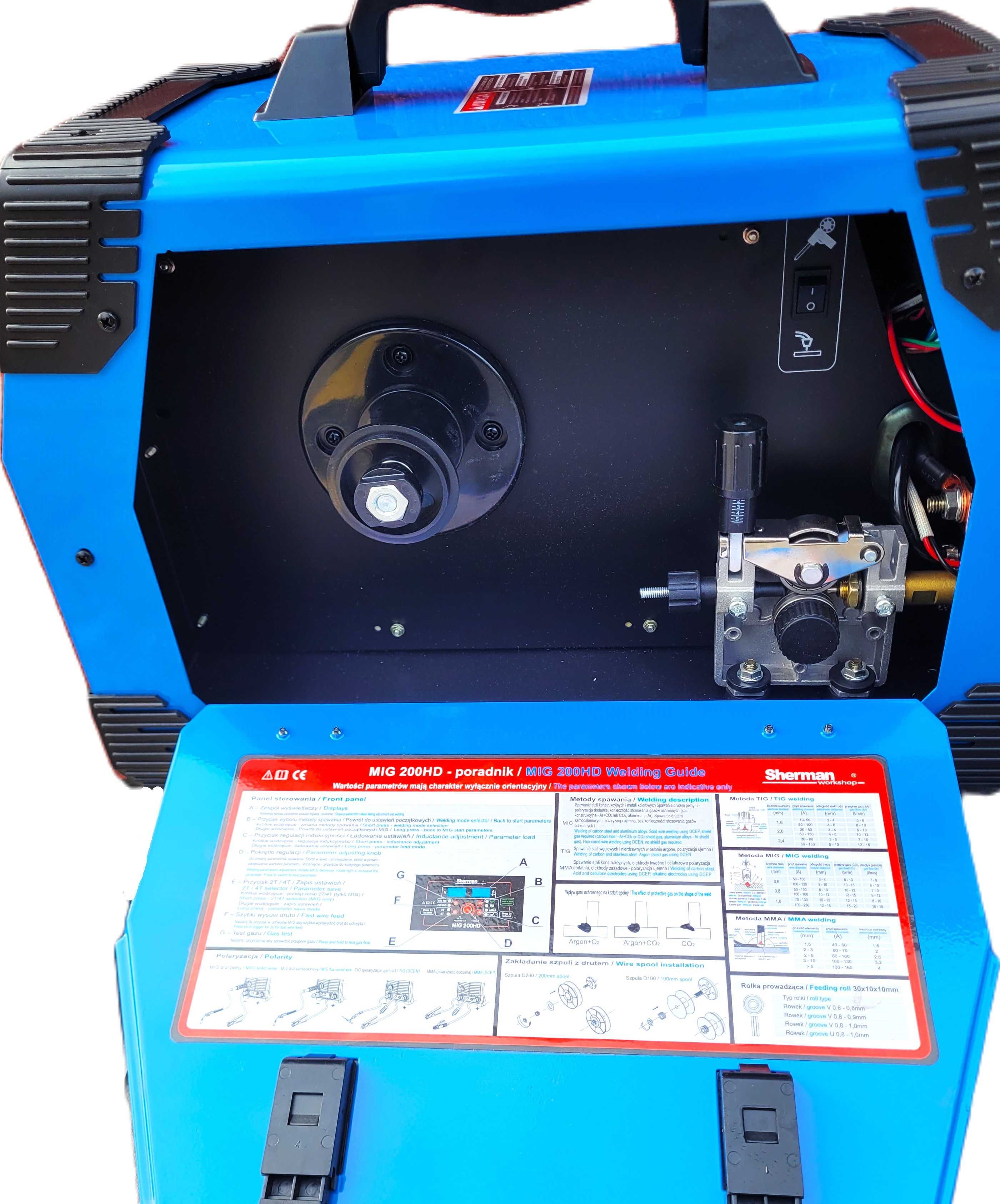 Migomat 200HD Sherman 3w1 Tig Mig Mma Synergia