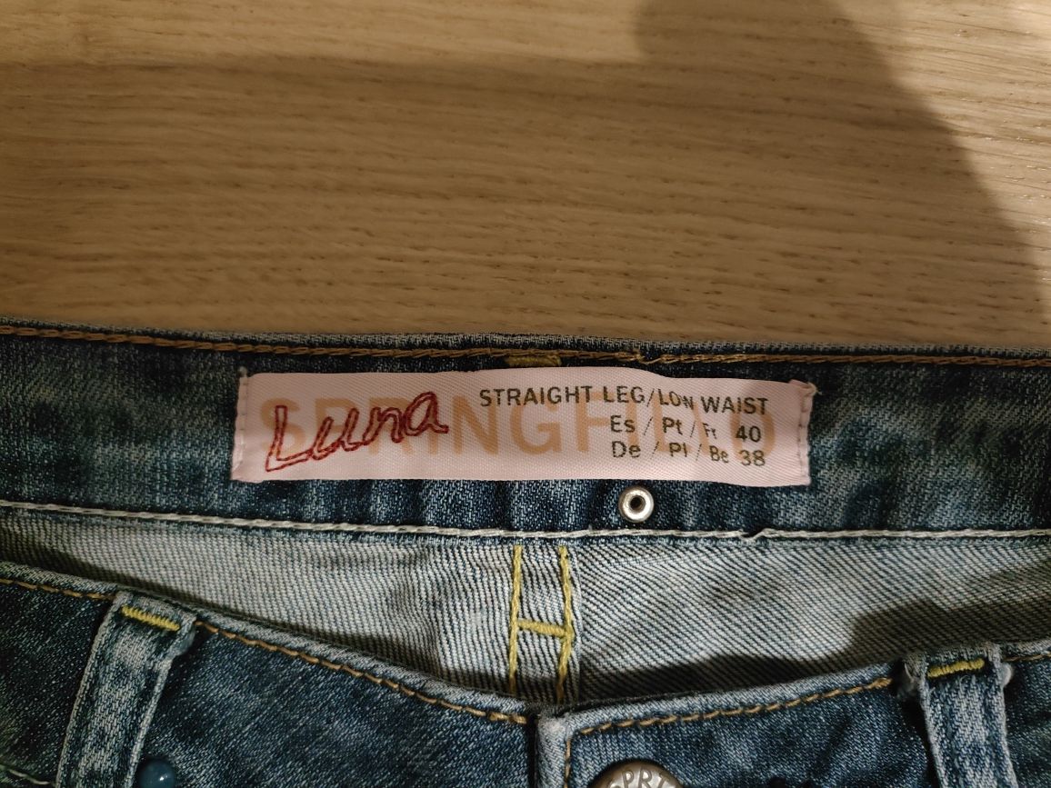 Spodnie damskie jeans Springfield