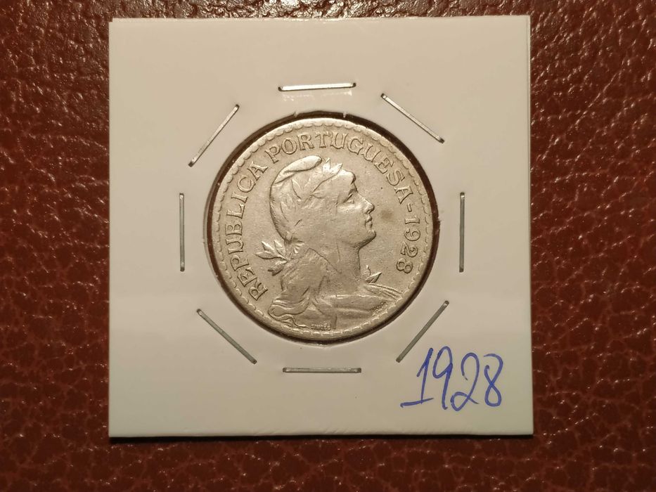 227 Portugal - moeda de 1 escudo de 1928 alpaca