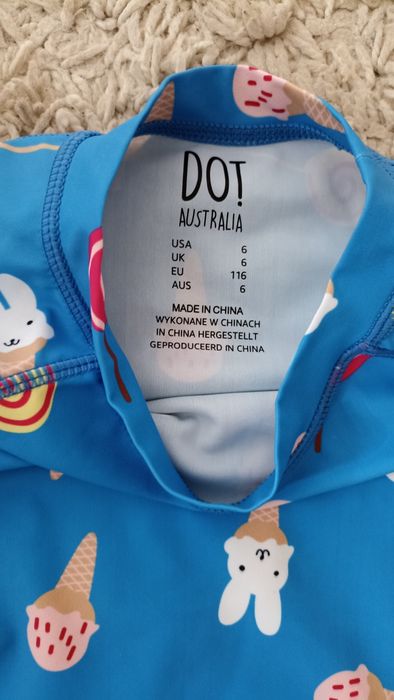 Koszulka do wody dziewczęca Dot Australia rozmiar 116