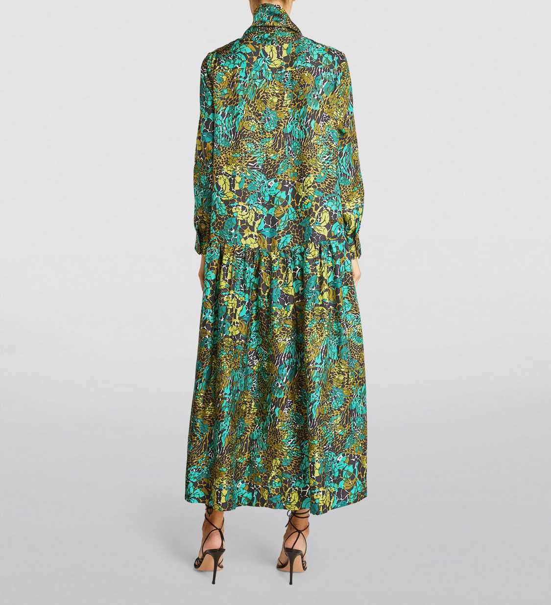 Max Mara 44IT Sukienka 100% jedwab printed MIDI dress L 40 nowa