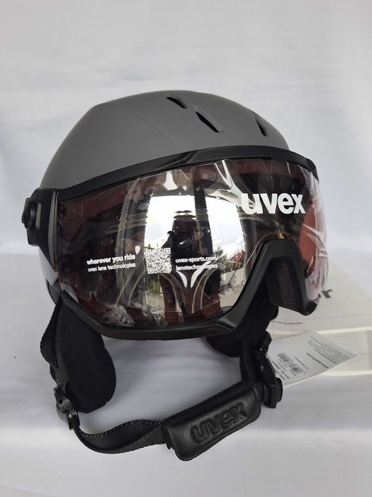 Kask narciarski Uvex Instinct Visor Pro V Vario Rhino L 59-61cm