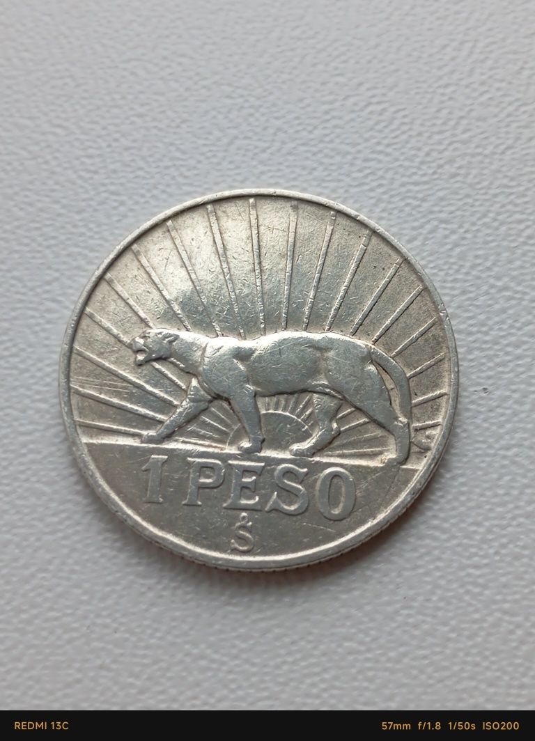 Сомали 1 Сомало 1950 серебро.