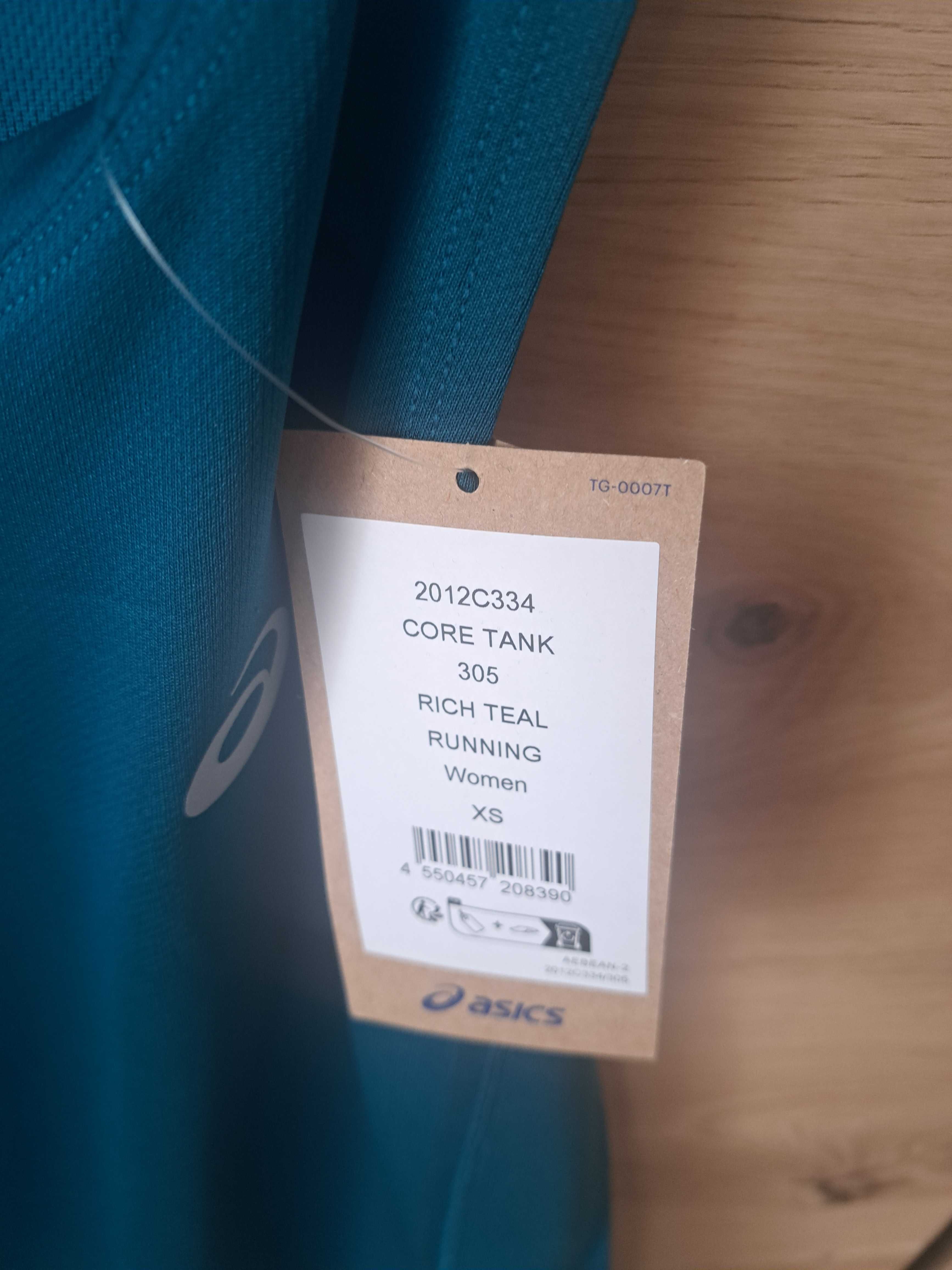 nowy damski top biegowy Asics rozmiar XS
