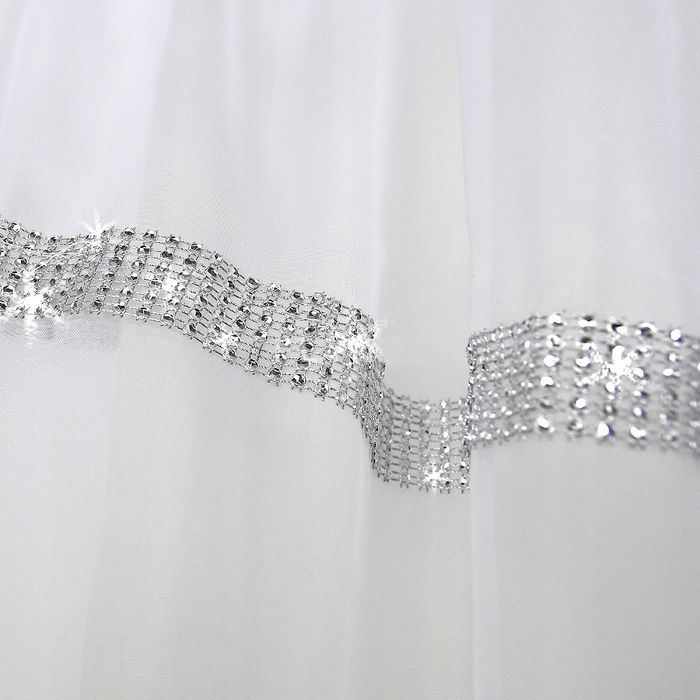 Firana Gotowa Woal Cyrkonie Zazdrostka Diamenty