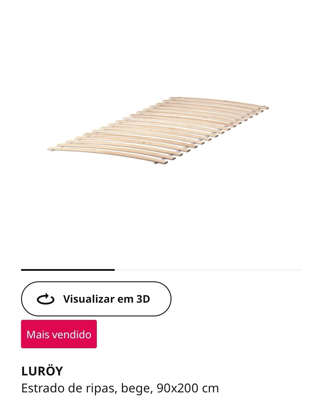Cama Solteiro IKEA + Estrado + Colchão Novos