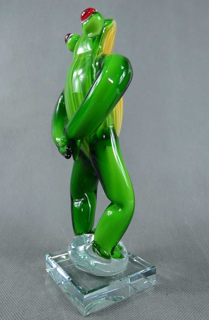 Figura ŻABA modelka szkło MURANO figurka żabka FROG