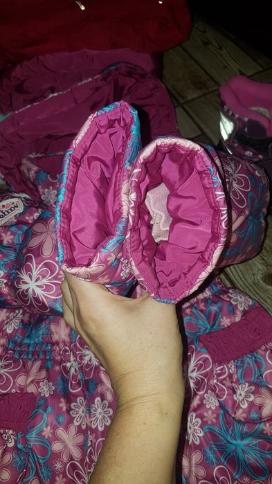 Зимний комбенизон і сапожки комбинезон зимовий термо на дівчинку комп