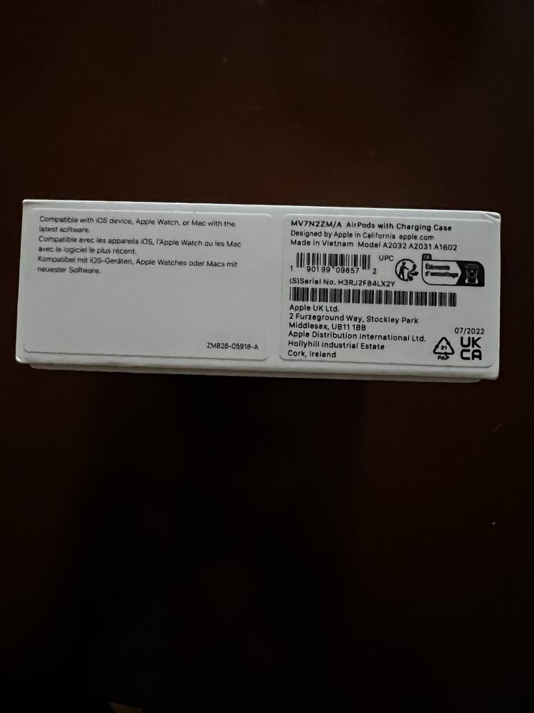 Apple Airpods 2 A2031 Sluchawki Bezprzewodowe Douszne True Wireless