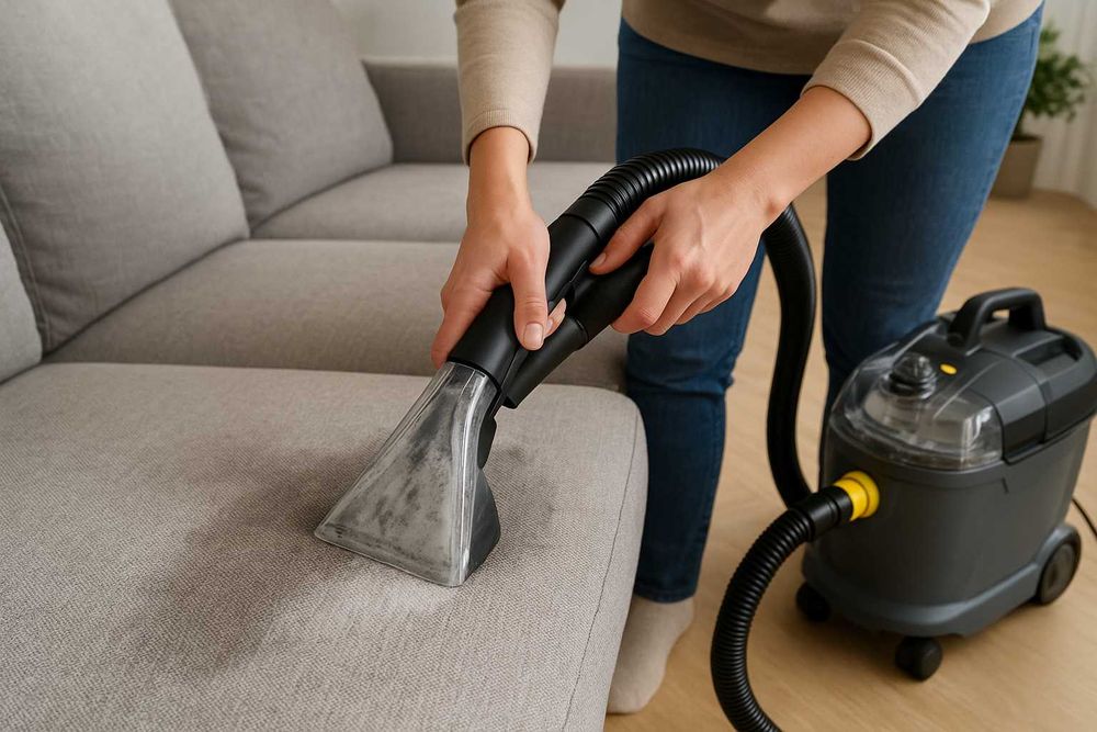 Pranie tapicerki, dywanów, samochodów u klienta w domu przed Świętami