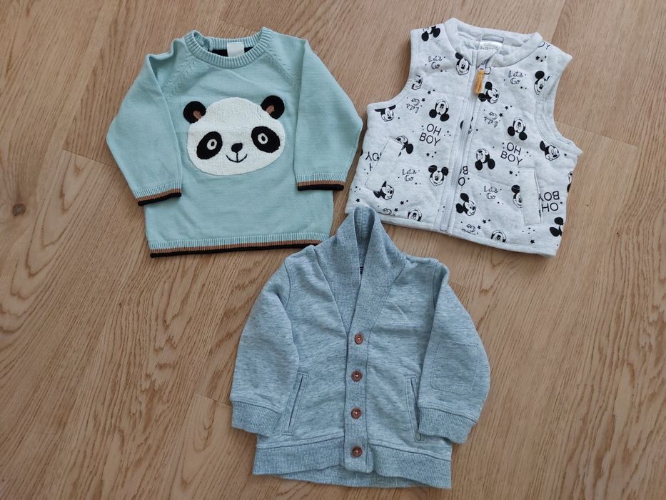 Ubranka chłopca paka zestaw 68 jesień Newbie Next H&M Smyk