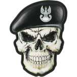 M-Tac Naszywka na rzep Patch Czaszka w berecie Wojska Pancerne 3D PVC