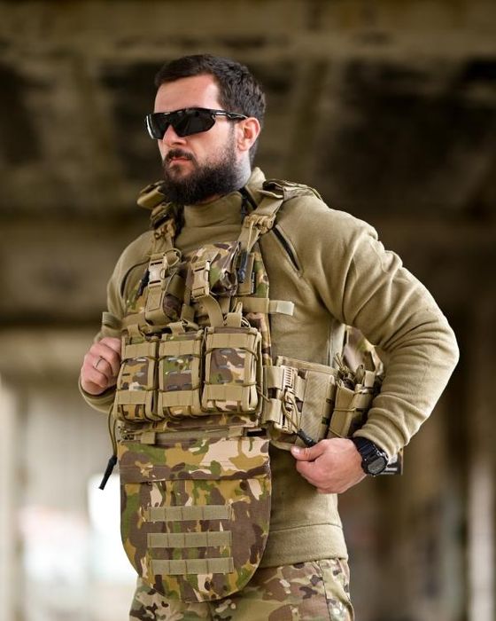 Плитоноска Single Sword мультикам 4 точки скидання