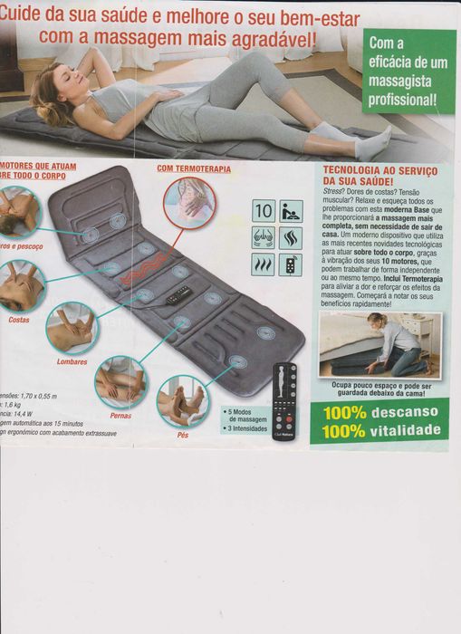 Com esta base de massagem em casa não necessita ir ao fisioterapeuta