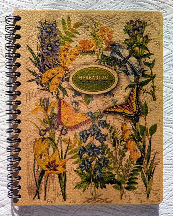 записник на спіралі 96 аркушів В6 блокнот на пружині Kraft