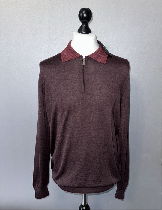 Свитер-поло из кашемира и шелка Svevo Parma