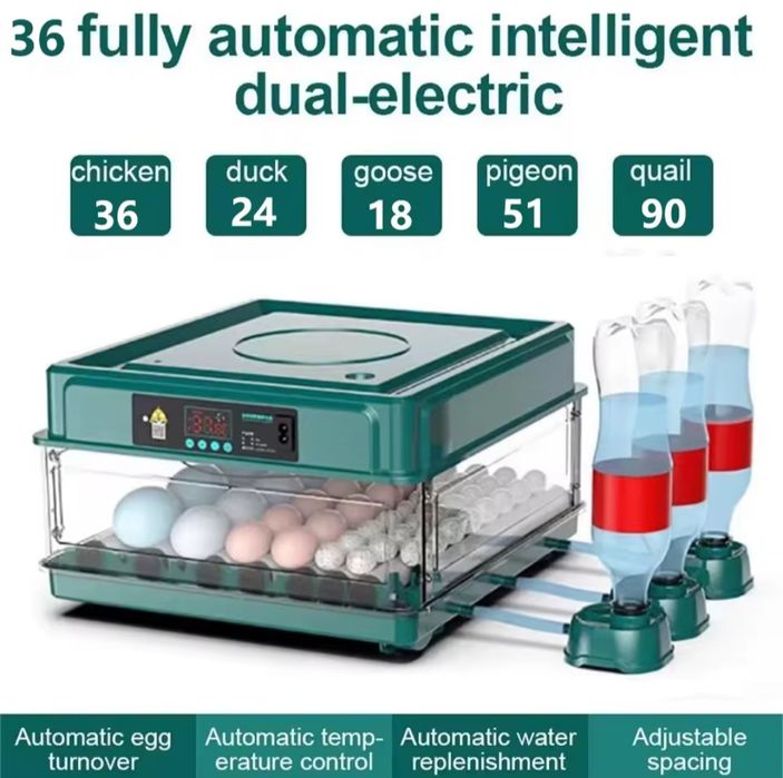 Chocadeiras automáticas - até 36 ovos galinha