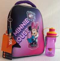 Рюкзак шкільний каркасний YES H-100 Minnie Mouse і пляшечка Kite