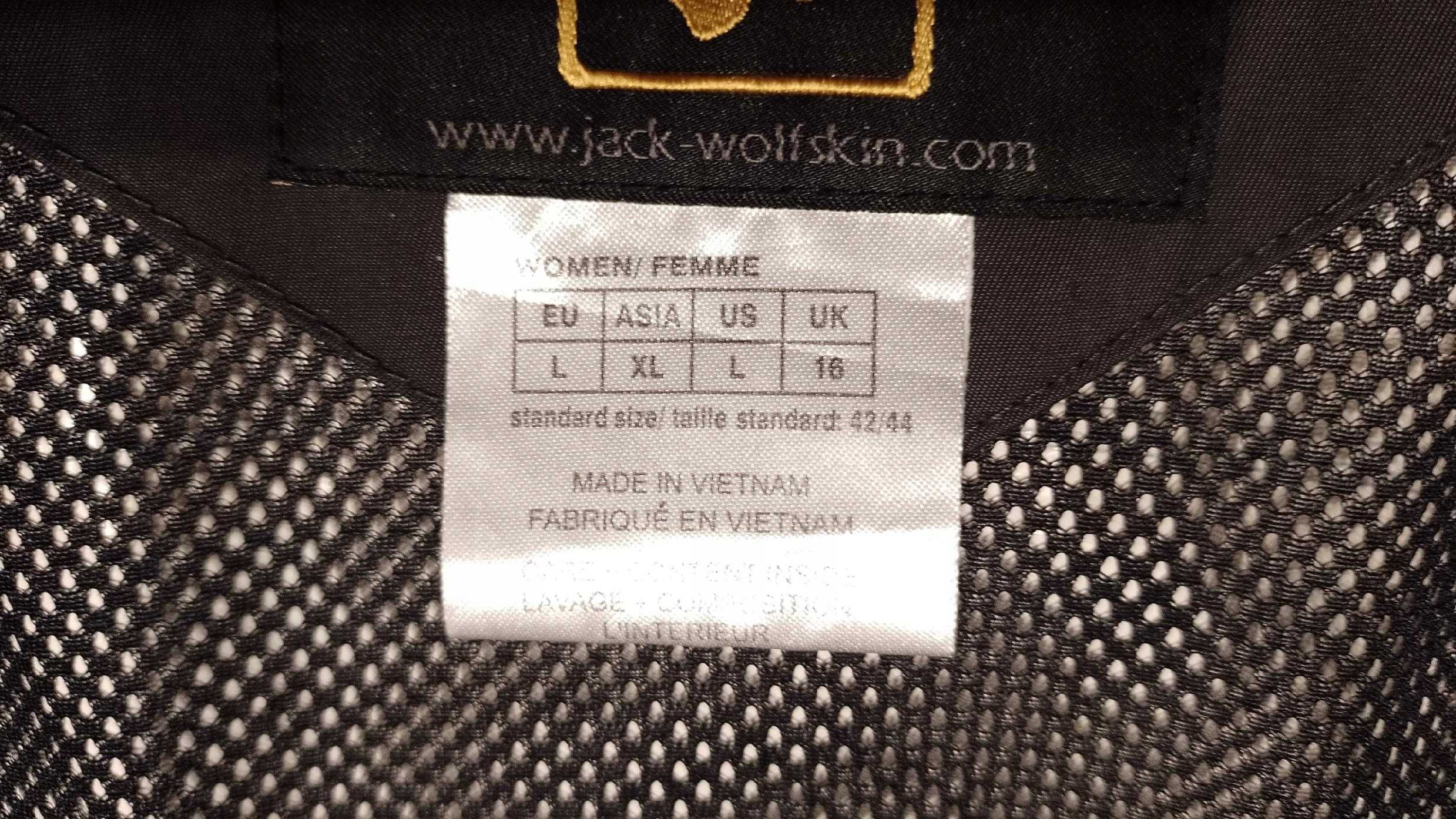 Damska kurtka funkcyjna 3w1 JACK WOLFSKIN TEXAPORE r.L st.bardzo dobry