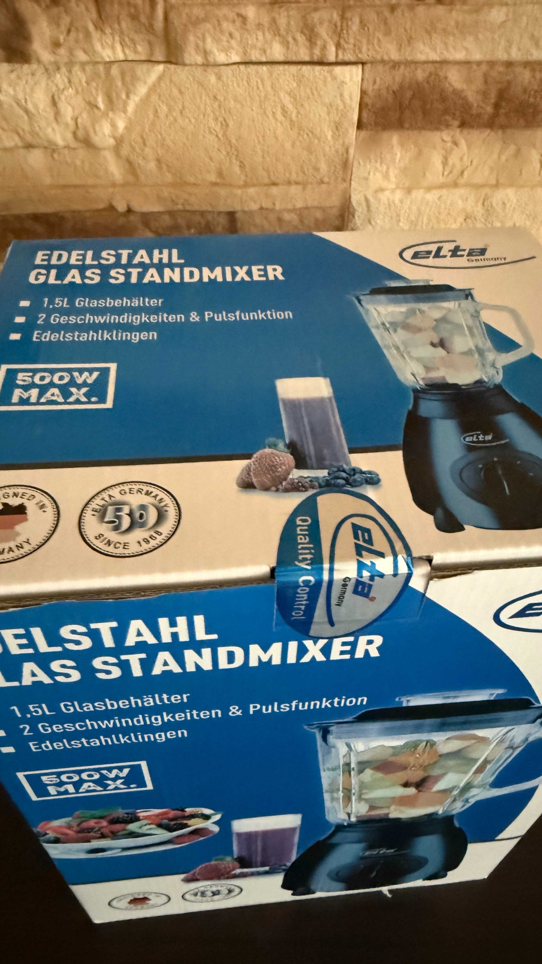 Mikser stojący 1,5L Szklany pojemnik Smoothie Maker Mikser 500W