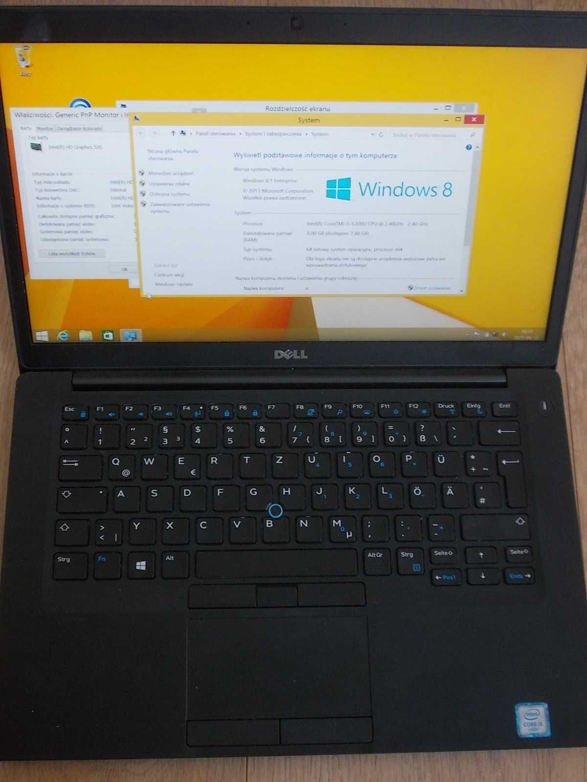 Dell Latitude E7480 Core i5-6300U 8GB DDR4 256GB SSD