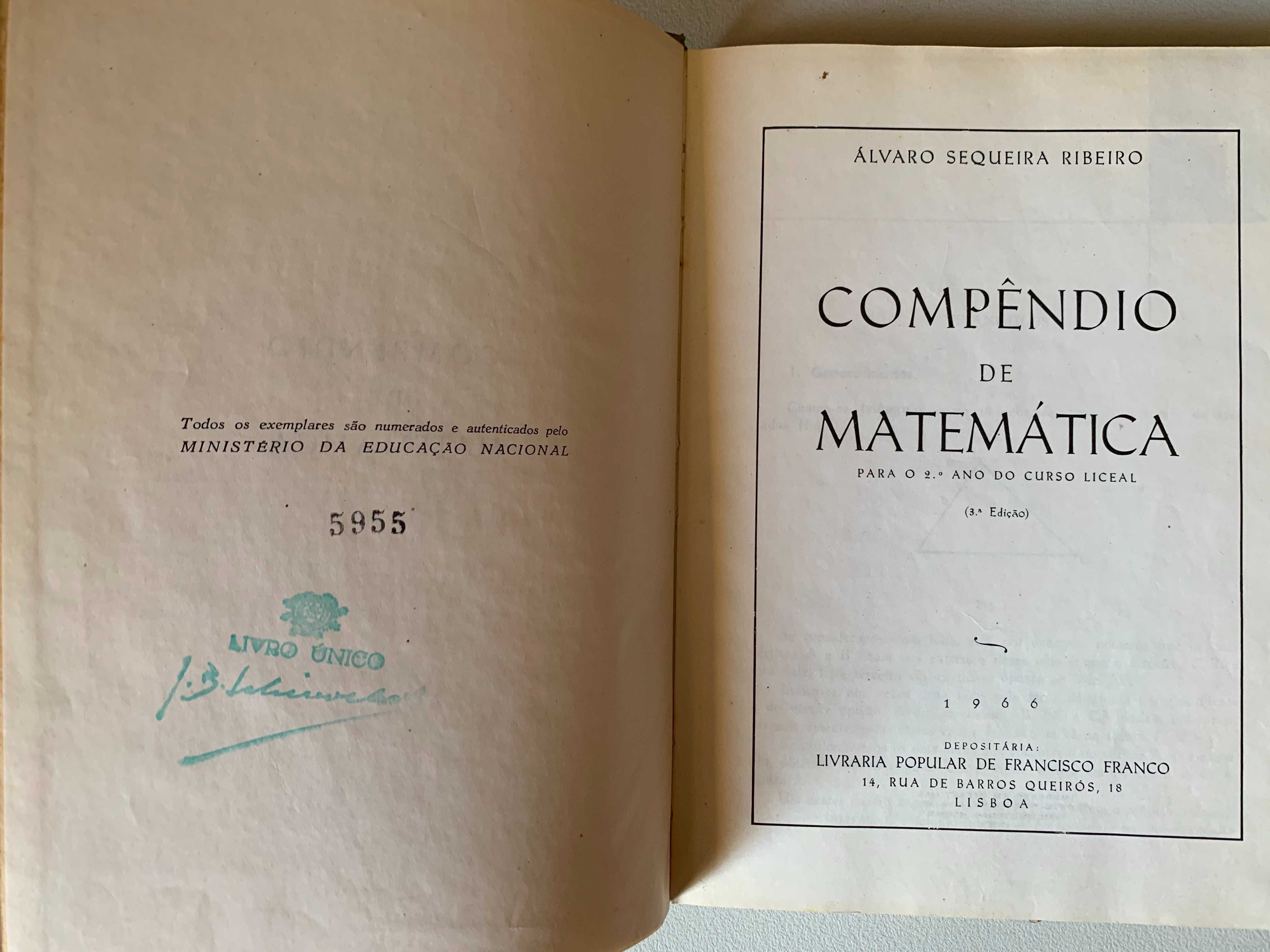 Compêndio de Matemática Antigo (1966)