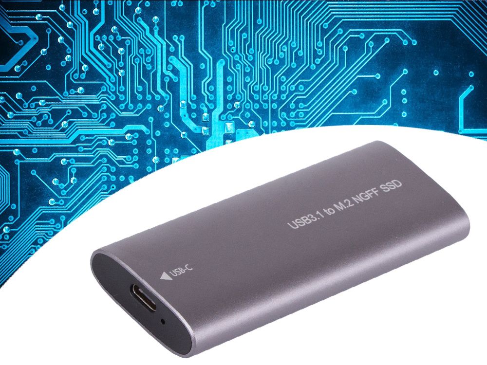 Obudowa Adapter Dysku Kieszeń  M.2 Sata Ngff Usb 3.1 Usb Typ-C