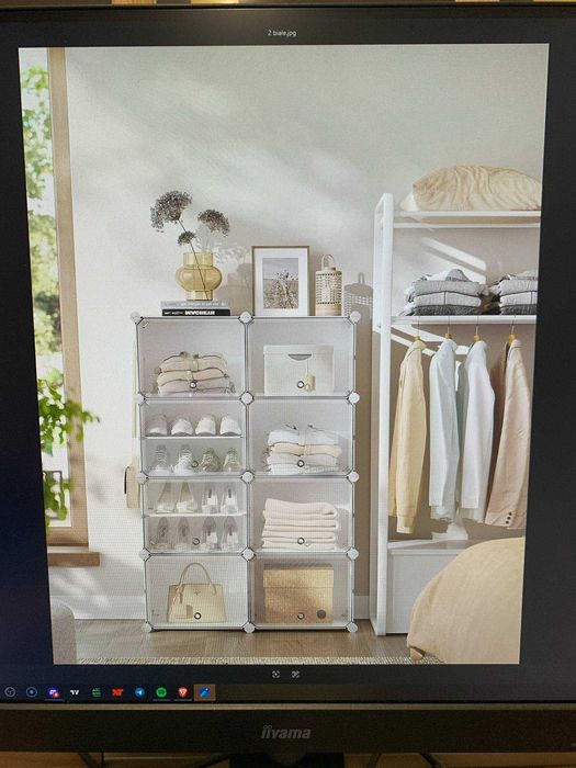 Organizer na Buty MODUŁOWY z Drzwiami i Stalową Ramą Szybki Montaż