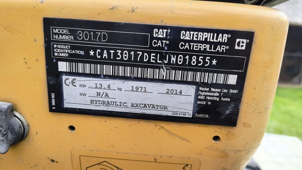 Minikoparka CAT 301.7 D 2014r