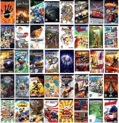 Super zestaw 200 gier do konsoli Sony PSP w tym minecraft