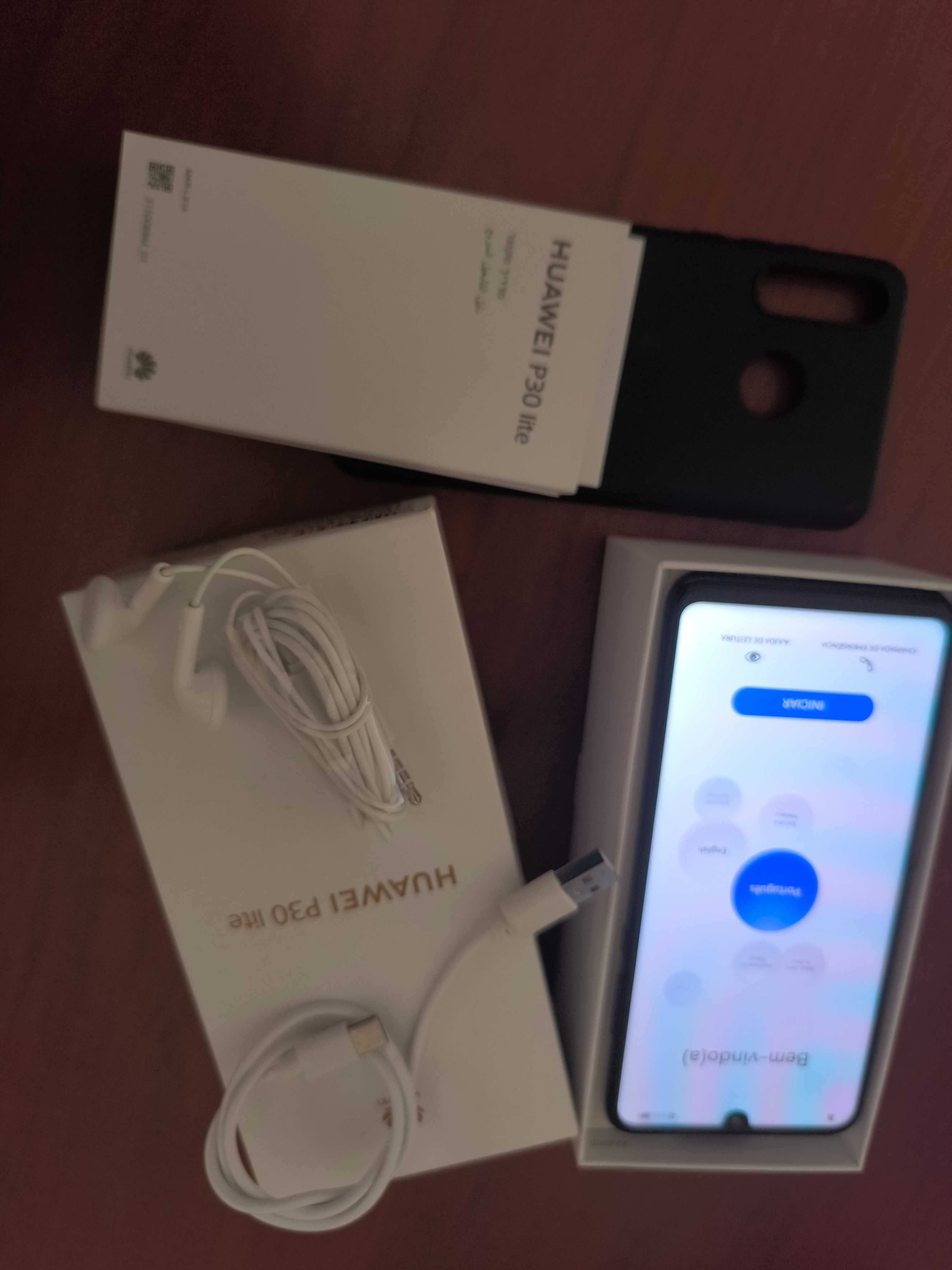 Smartphone HUAWEI P30 Lite (6.15'' - 4 GB - 128 GB - Preto) como novo