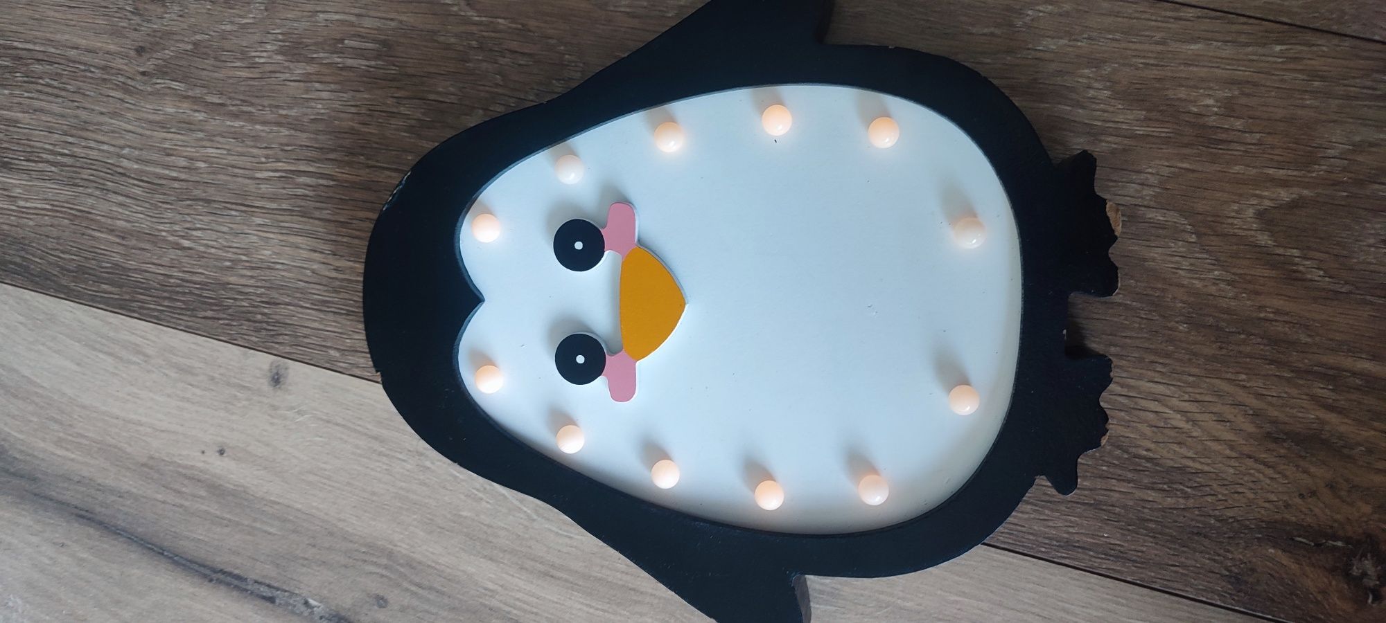 Dekoracyjna lampka LED bingwinek pingwin dla dzieci