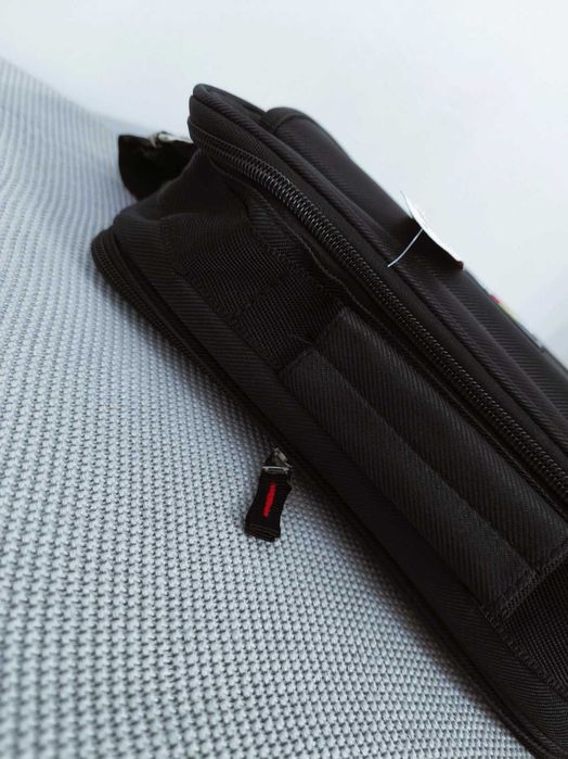 Torba męska czarna do pracy uchwyt pasek na ramię 6608