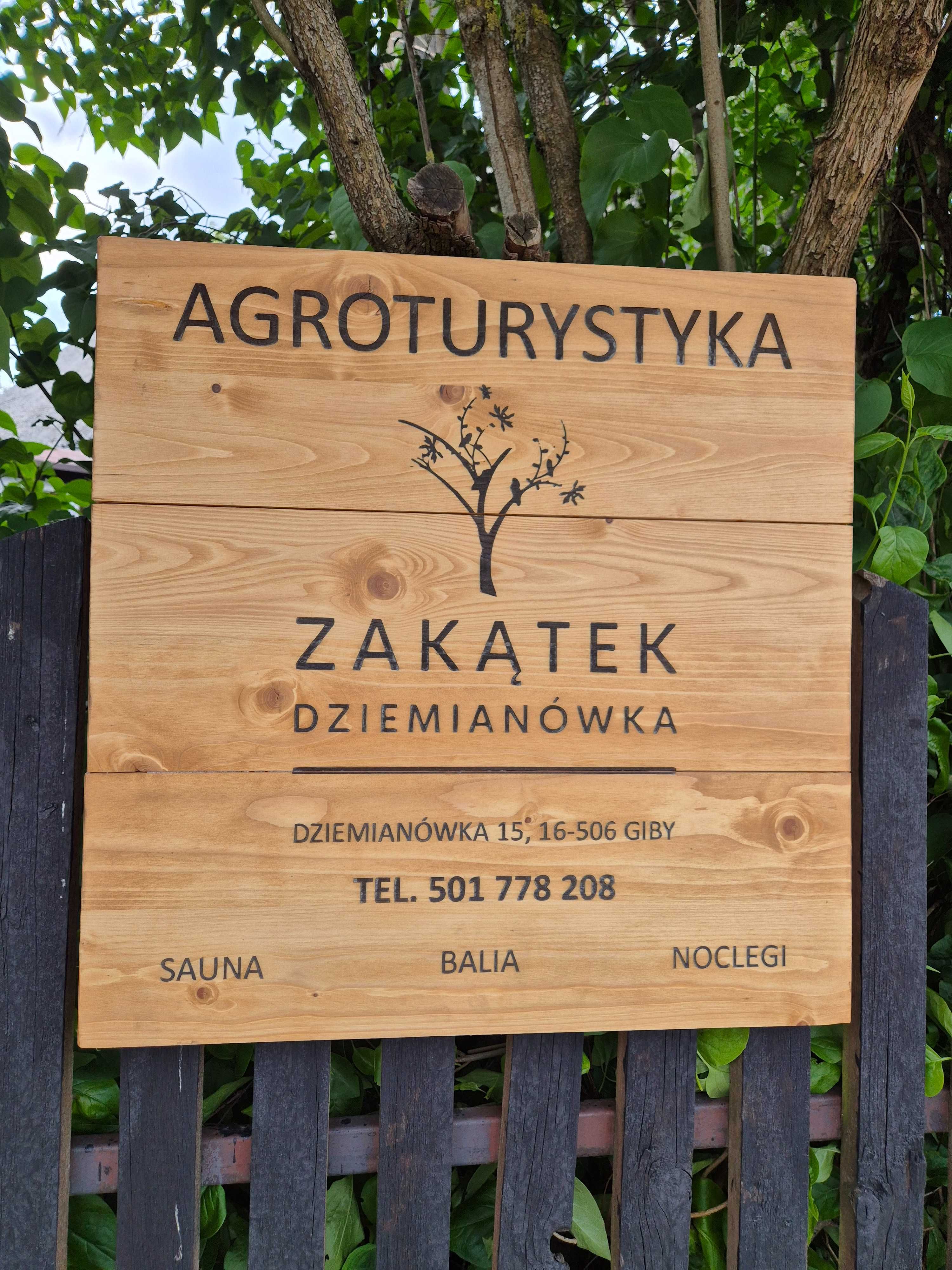 Agroturystyka Giby jezioro domek noclegi sauna balia jacuzzi