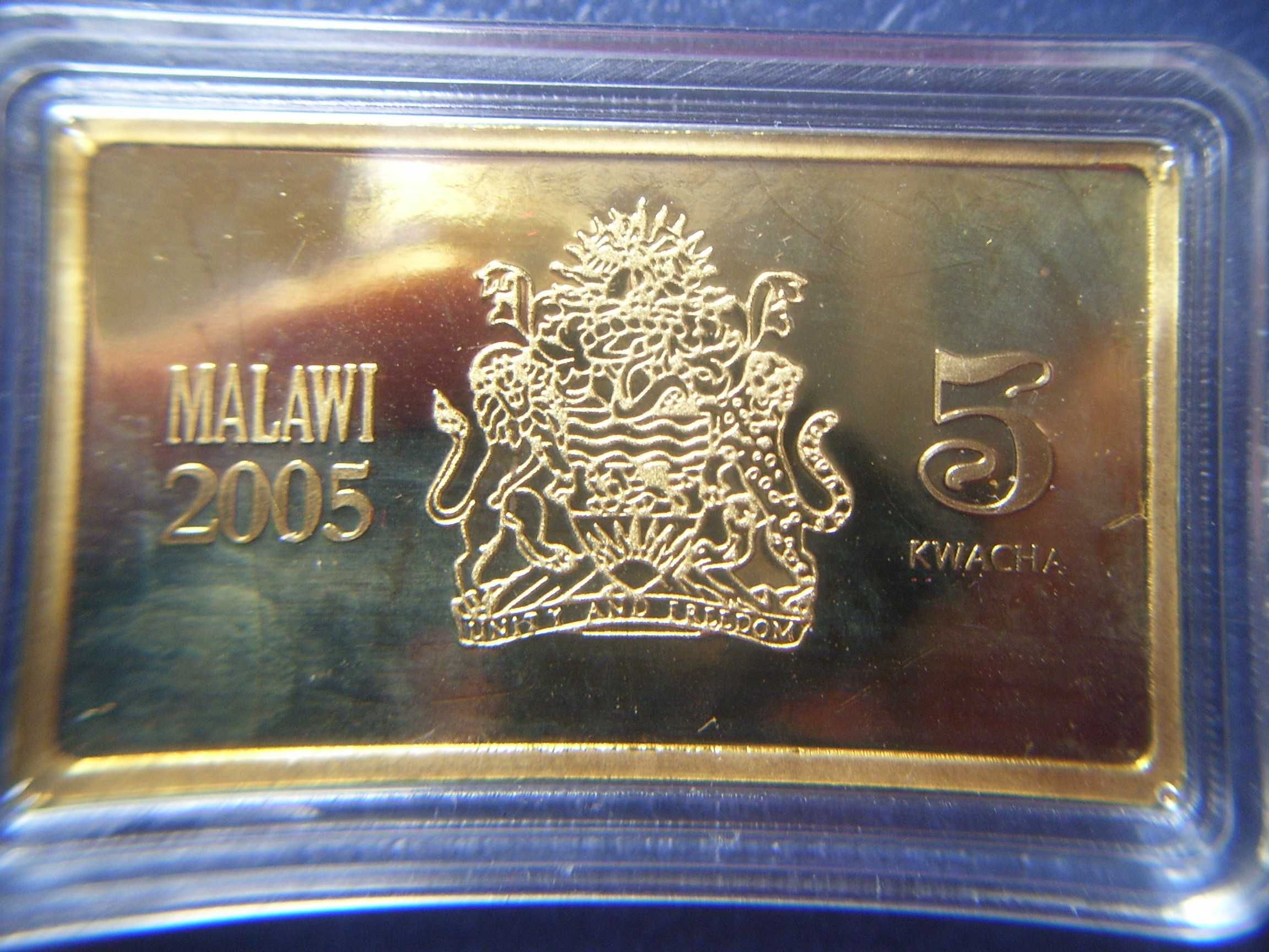 Stare monety 5 kwach 2005 HMS HOOD Malawi /01 Afryka