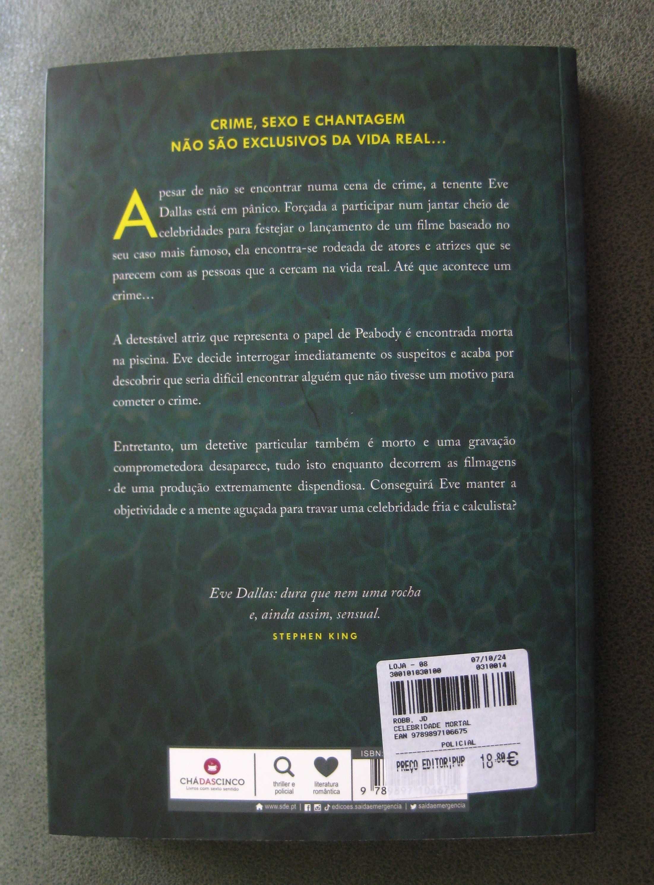 Celebridade Mortal de J D Robb NOVO