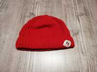 Czerwona czapka lekko ocieplana jesień ciepła zima 48/50 cool club