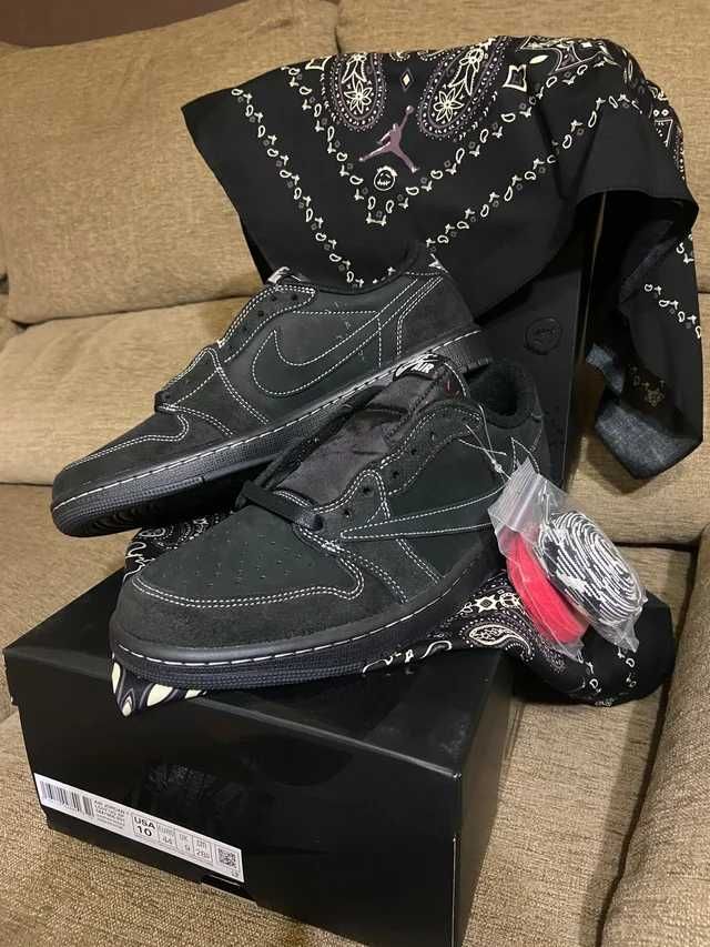 Jordan 1 Retro Low OG SP Travis Scott Black Phantom R.42