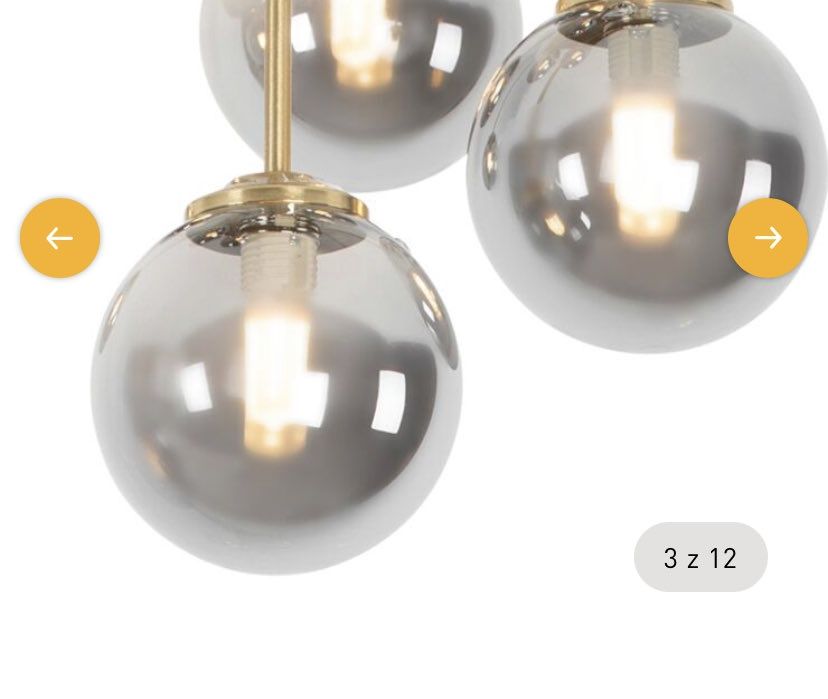 Lampa do salonu, klimatyczna, przydymiana