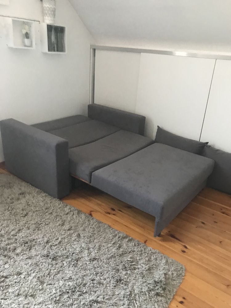 Sofa szara z funkcja spania